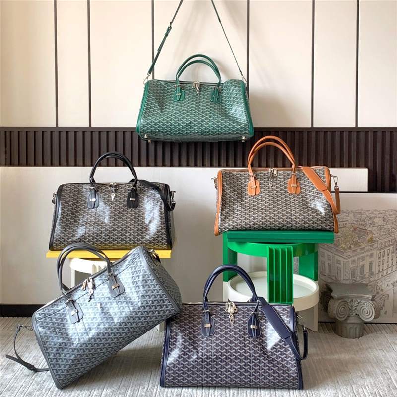 Dog Tooth Travebag Travel Bag Goyard Large Capacity 50L Men's Travel Backpack Vacation Bag Travel Bag Y Letter