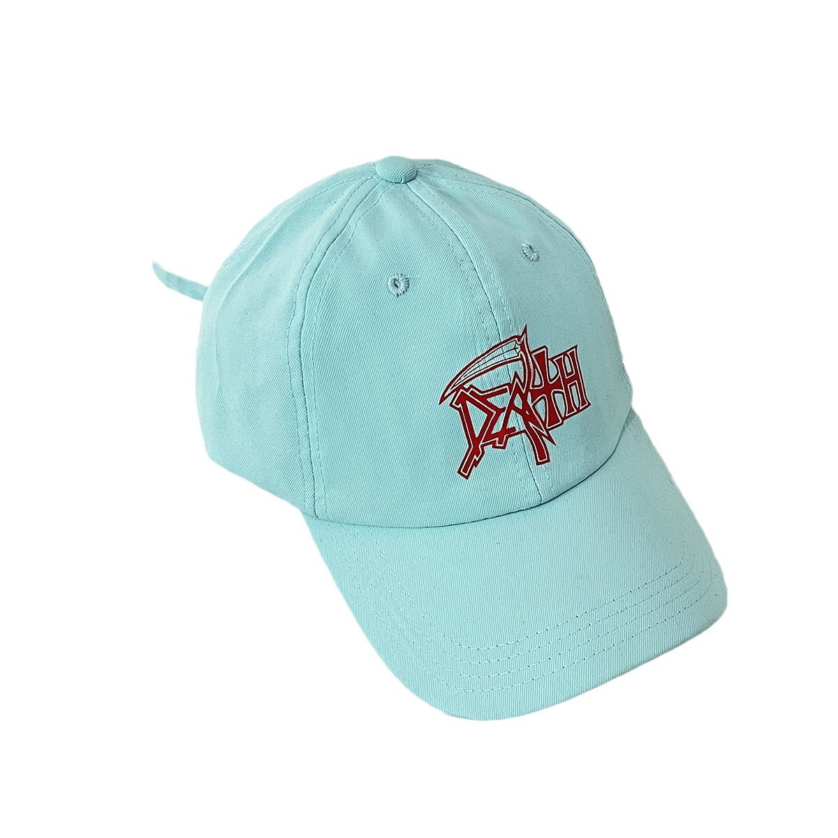 Unisex bonbonfarbene Baseballkappe für Erwachsene mit Joker-Gesicht, kleine Persönlichkeit, Freizeit, Sonnenschutz, Sichel, Wasserzeichen_voghion.com