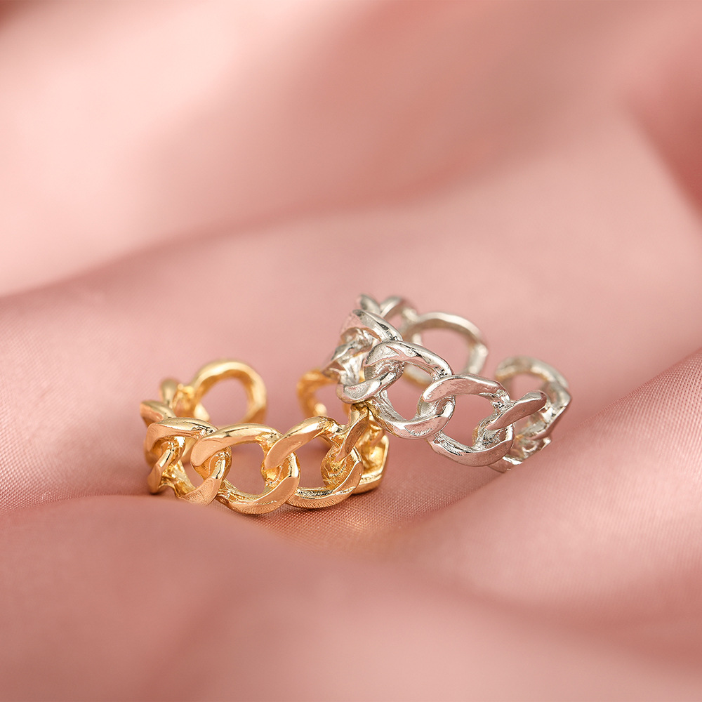 Hollow Chain Open Adjustable Ring Wholesale Jewelry Nihaojewelry display picture 5