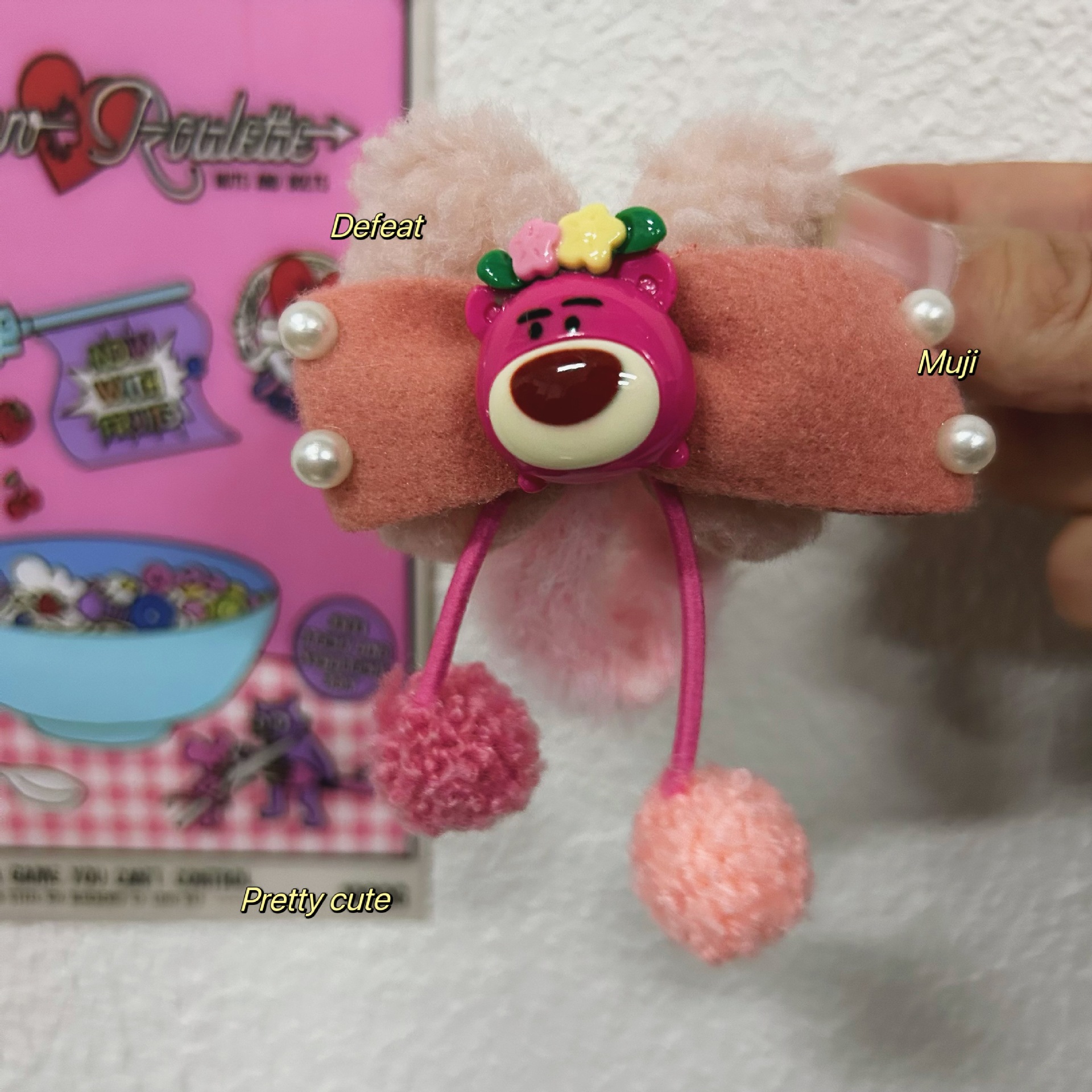 Caricatura coreana para niños no daña toallas de cabello anillo de cabello de peluche invierno arco lindos bola cabeza de caballo adornos