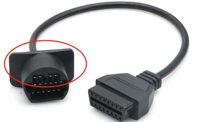 Toyota22Pin to 16Pin Obd2 Avtomobil diaqnostika alətləri - 17pin-with-ears