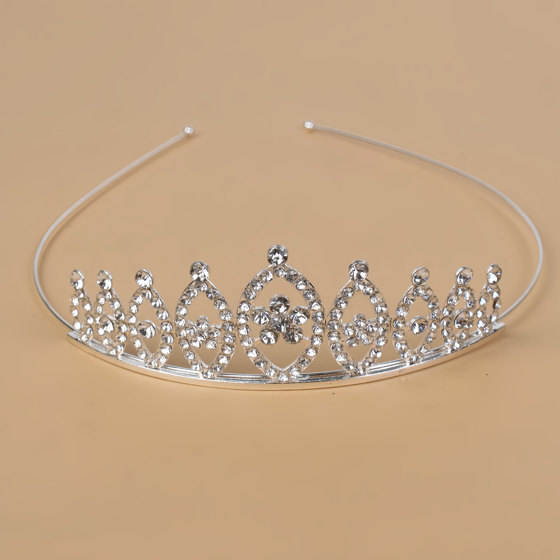 Princesa de cristal coreana corona de novia diamante de cristal anillo de cabello estudio de fotos accesorios para el cabello vestido de boda