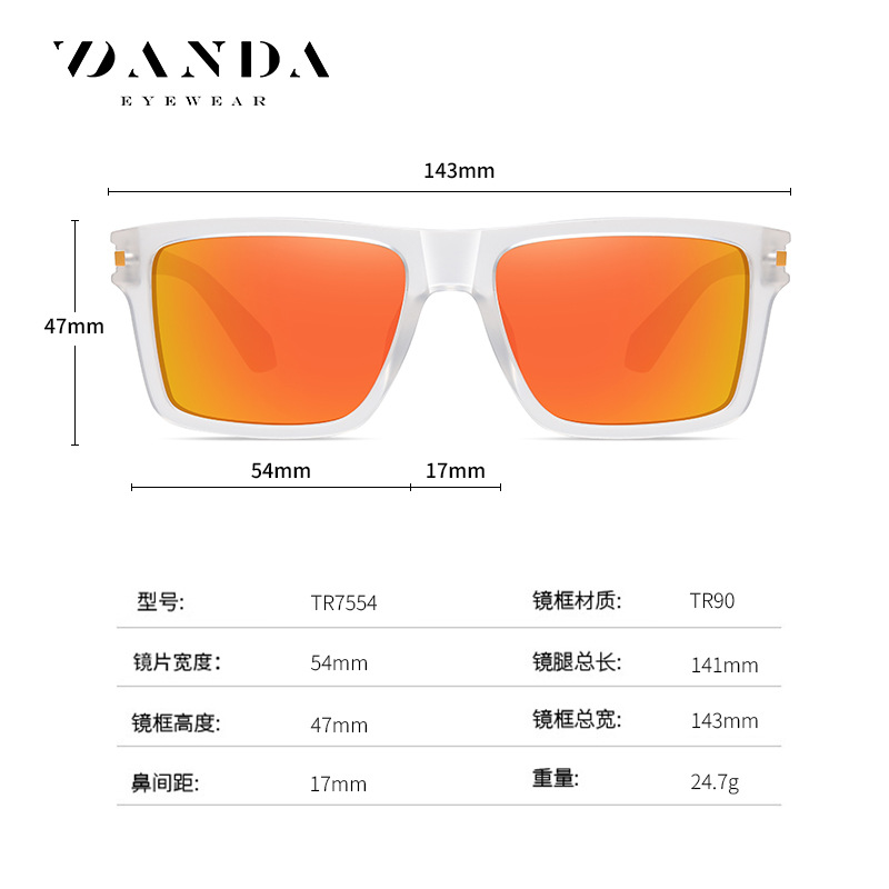 Nuevas gafas de sol polarizadas transfronterizas de color casual clásico europeo y americano gafas de sol de conducción de los hombres gafas de sol de conducción al por mayor