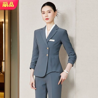 2026秋装新品职业套装女商务通勤正装气质西装套裙珠宝金店工作服