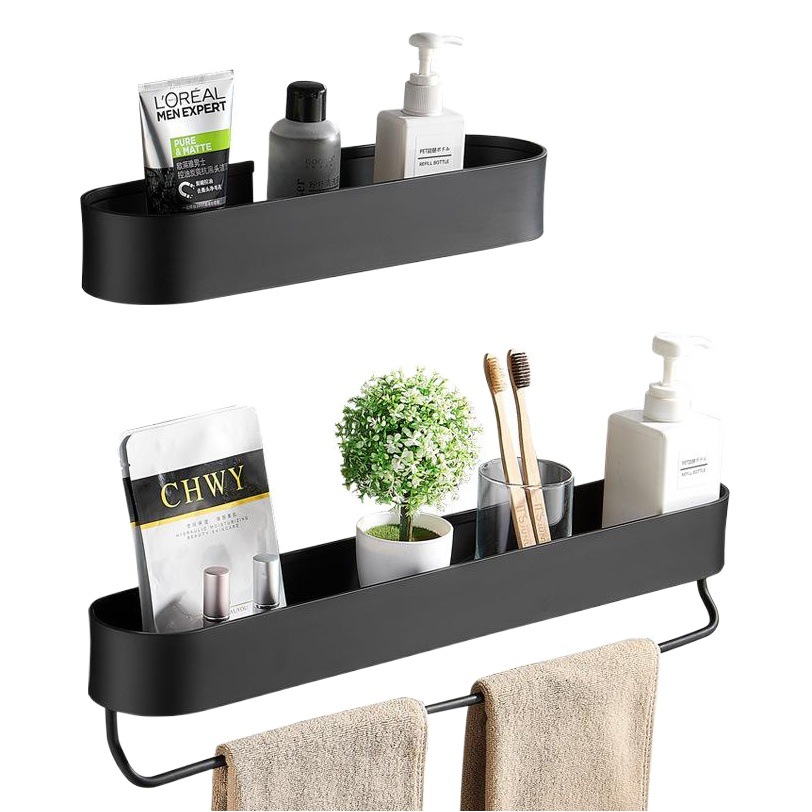 Punch-free baño rack de almacenamiento de baño estante de almacenamiento de baño Gel de ducha de baño toallero colgante de pared