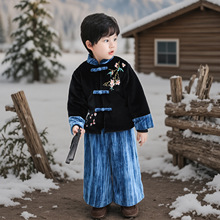 男童中国风冬季古风新品时尚洋气新品唐装新年拜年服唐装一件代发