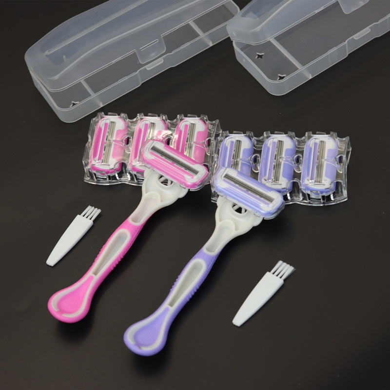 New Shaving Knife Women's Manual Shaving Knife Hair Removal Armpit Hair Leg Hair Privacy Replacement Cutter Head Boxed Spot New Shaving Knife Women's Manual Shaving Knife Hair Removal Armpit Hair Leg Hair Privacy Replacement Cutter Head Boxed Spot