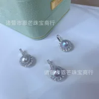 8-9mm Япония Zhato конопля подвеска 925 стерлингового серебра подсолнечника универсальный пряжка с 3-4mm пресноводная цепь baby