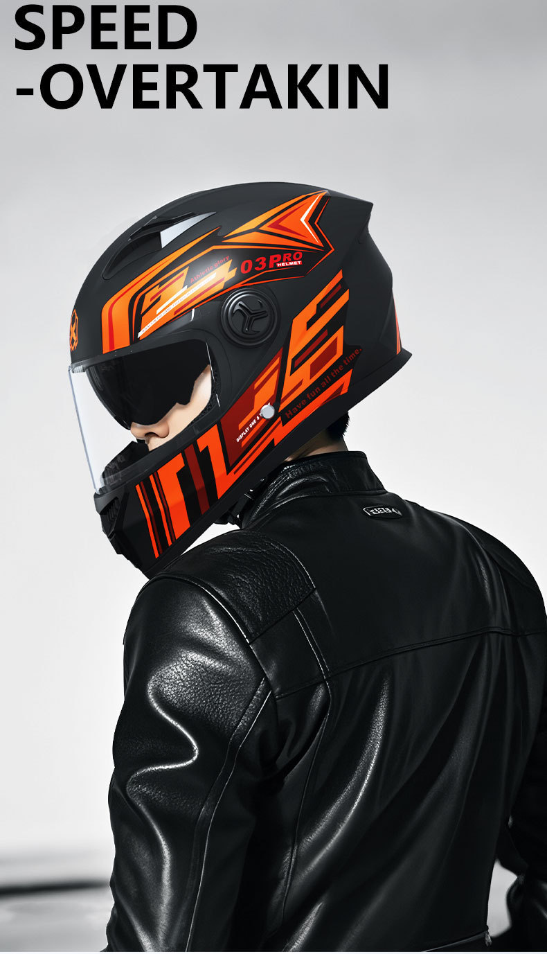 Foreign trade motorcycle helmet men's winter warm locomotive battery car electric car four seasons universal safety helmet mix