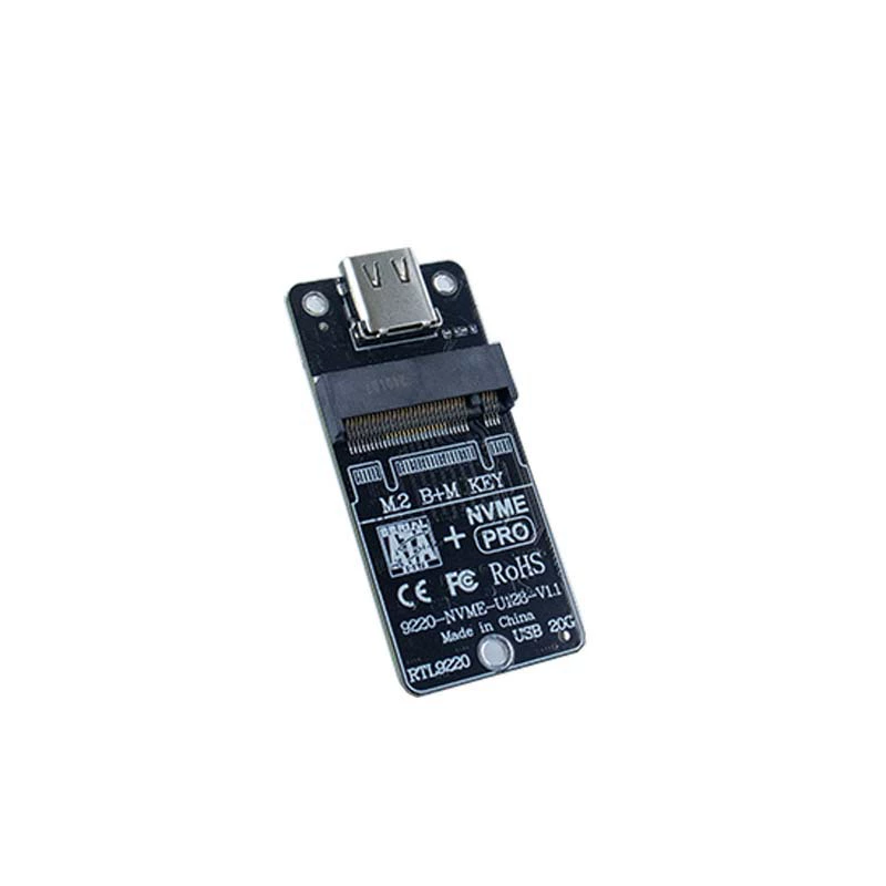Wholesale customization M.2 hard disk box adapter card dual protocol Type-c USB3.1 Gen2 20G