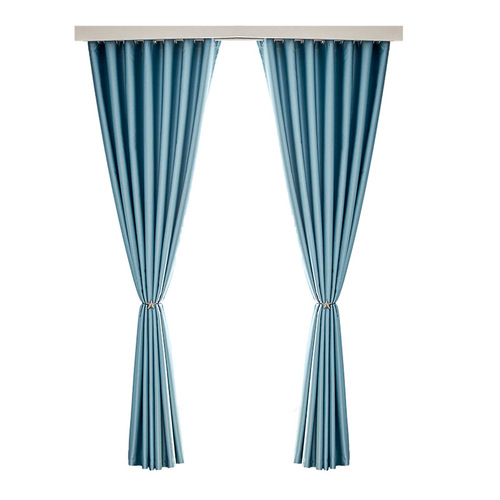 Gongjin simulated silk satin internet celebrity live streaming backdrop curtain full blackout curtain finished product polyester fabric wholesale