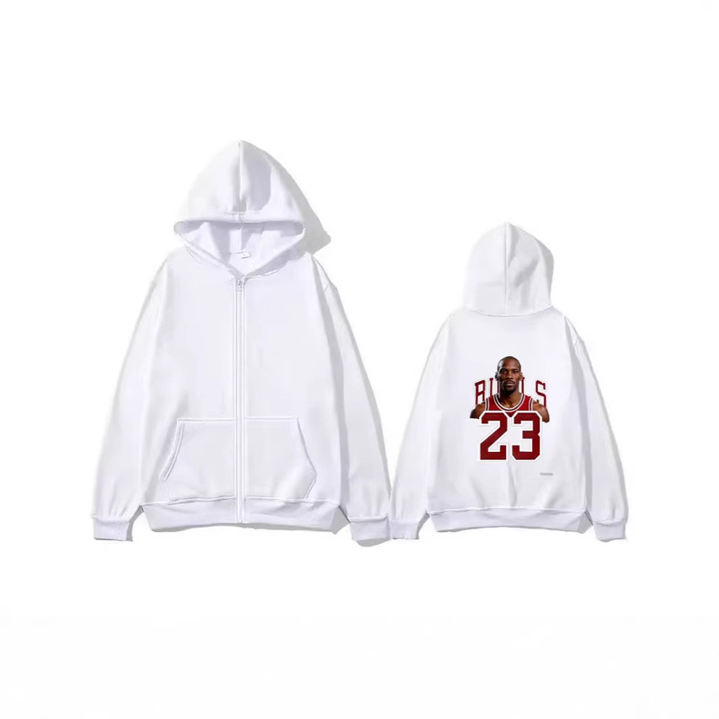 2026 Spring and Autumn New Jordan 23 Hoodie High Street Couple Trendy Brand Zip-Up Loose Fit European and American Style Jacket 2026 Spring and Autumn New Jordan 23 Hoodie High Street Couple Trendy Brand Zip-Up Loose Fit European and American Style Jacket