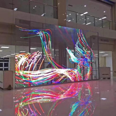 LED フィルム ディスプレイ透明ガラス柔軟な超薄型グリル スクリーン工場直接供給 LED グリッド ホログラフィック クリスタル フィルム スクリーン