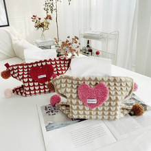 Design Lovely Knitted Drawing Bag Bedroom Living Room Tissue
