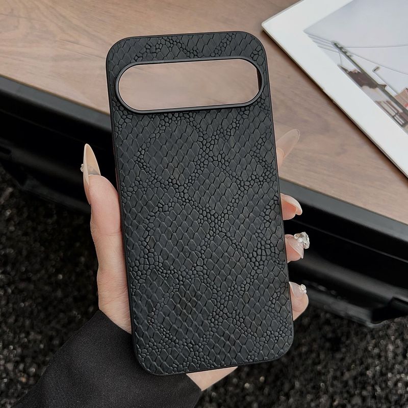 新款适用谷歌Pixel 10Pro蛇皮纹手机壳pixel9A金属按键防摔保护套|undefined