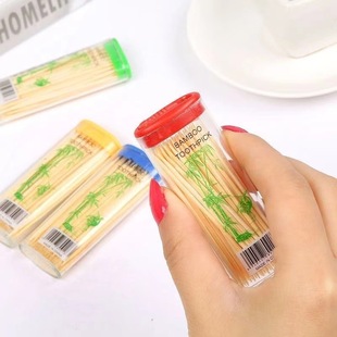 Toothpick Creative Lighter Fine Toothpick Double-head Disposable Bamboo Toothpick High-end Toothpick Hotel Household Portable Portable
