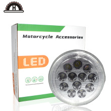 LED大太子灯12珠摩托车灯夜行强光电动三轮车圆灯强光超亮改装通