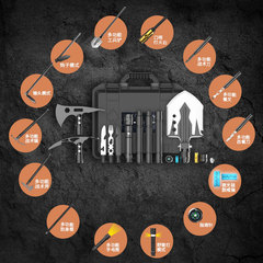 Outdoor shovel engineer shovel camping survival set military shovel camping equipment folding shovel multifunctional engineer shovel