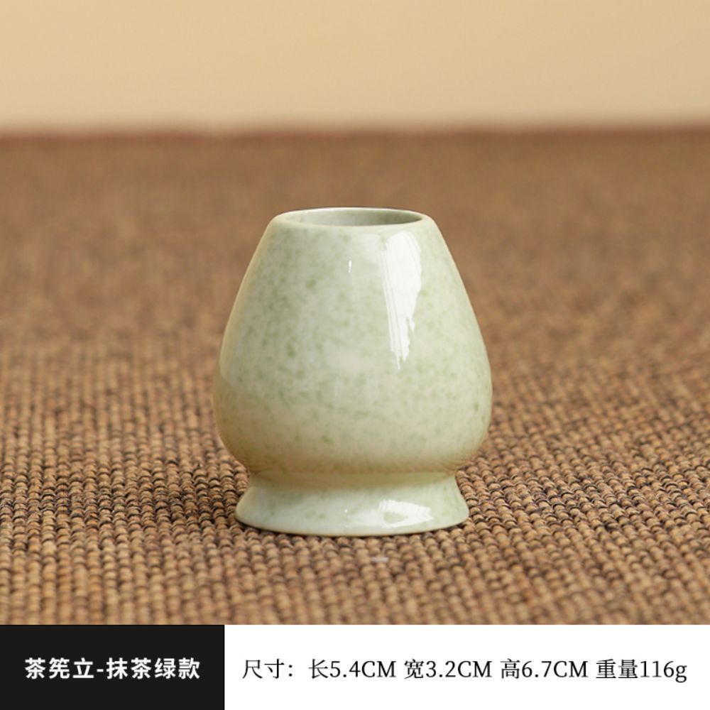 Conjunto de herramientas de matcha de cerámica transfronteriza con cuenco de boca, herramientas de orden de té, cuenco de matcha japonés con conjunto de paneles de té