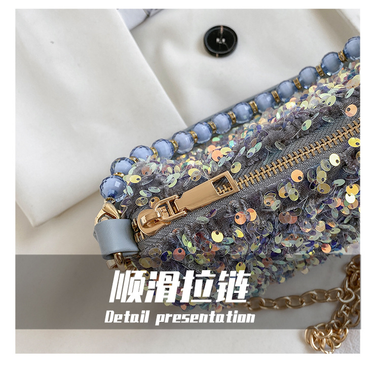 Fashion Sequined Chain Shoulder Messenger Portable Bag Wholesale display picture 17