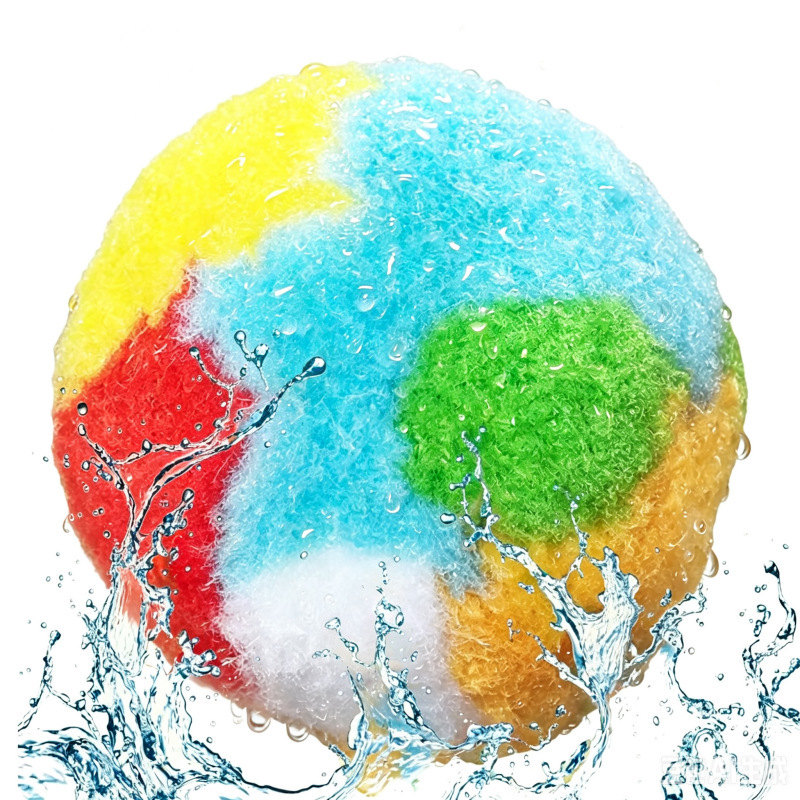 In-Stock Polypropylene Pom-Poms 5cm Plush Balls Beach Balls Water Cotton Balls DIY Children's Toys Large Snowballs Absorbent Pom-Poms