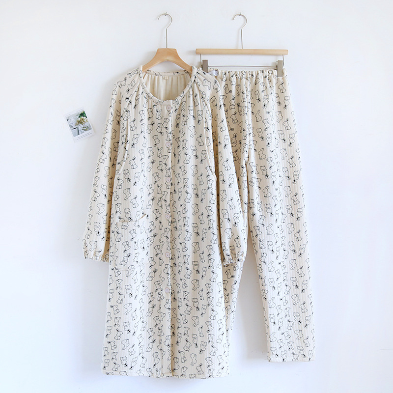 A81 스케치 토끼 에어 코튼 스커트 세트 감금