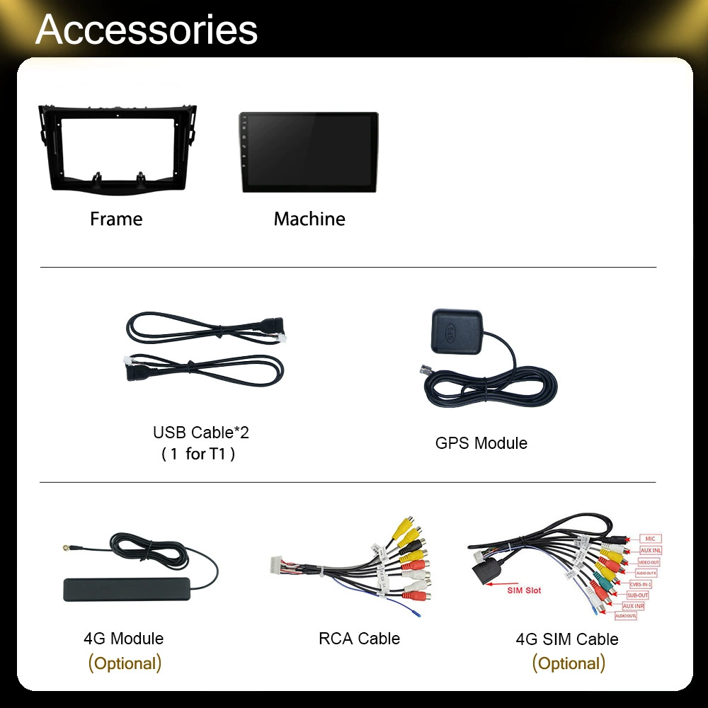 Подходящий для Toyota RAV4 2007-2012 автомобильный навигатор GPS на Android с Bluetooth задняя камера для изображения