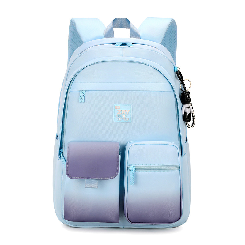 Venta caliente de pescado natural nuevo estudiante mochila estudiante de la escuela primaria gran capacidad femenina 2-6 grado joven ventilador mochila entrega