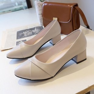 һ�_��puƤ��ƴ��Women's shoes�ָ��r�b��ЬŮ2025�＾�¿���^