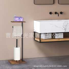跨境落地式厕纸架站立式纸巾架家用卫生间落地式卷纸架厨房纸巾座