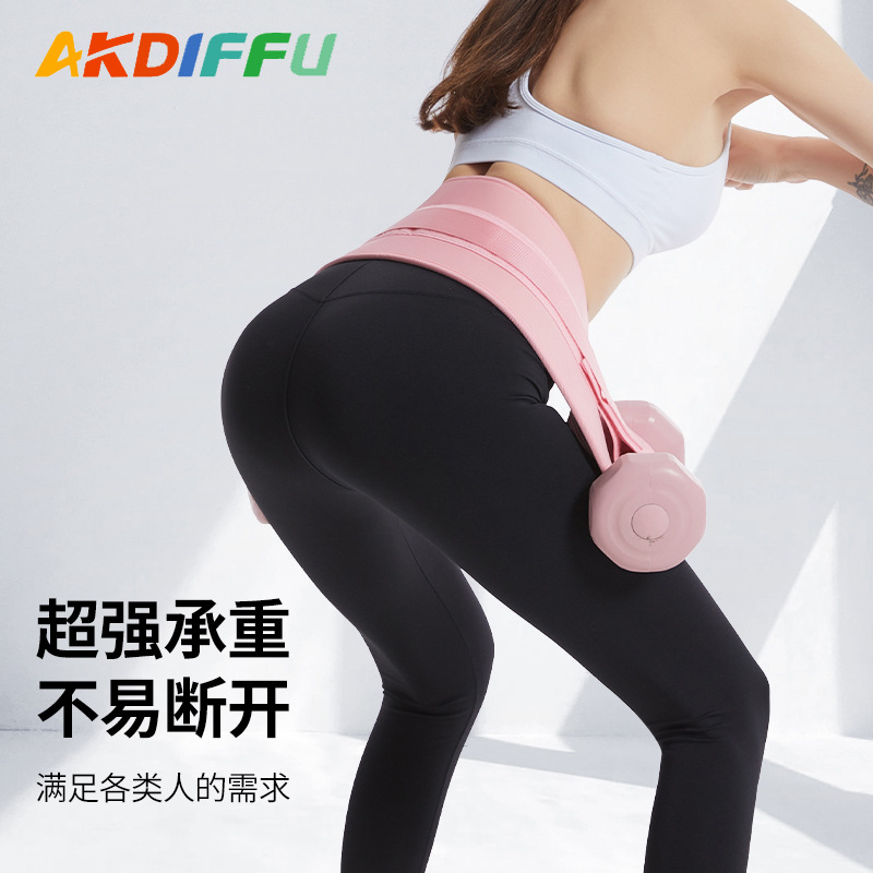 Spot cinturón de yoga cinturón de voladizo con mancuernas cinturón de entrenamiento de suspensión de músculos abdominales cintura fitness cadera cinturón de carga de empuje