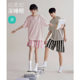 [Super Soft Modal] Couple Pajamas Women's Summer Short-Sleeved Category a Cool Cotton Men's Home Clothing Set