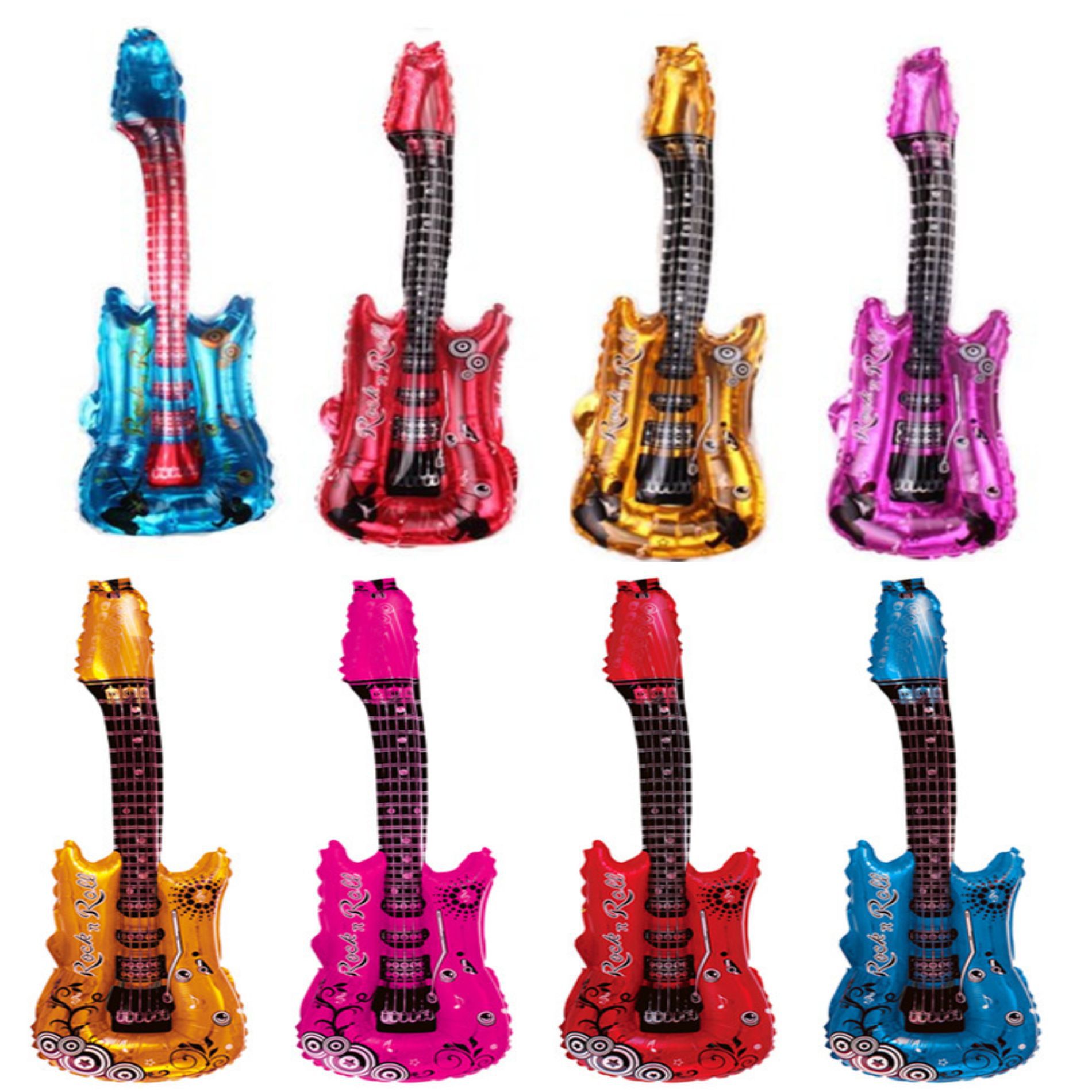 手棒吉他铝膜气球 歌唱比赛装饰气球批发卡通造型玩具气球