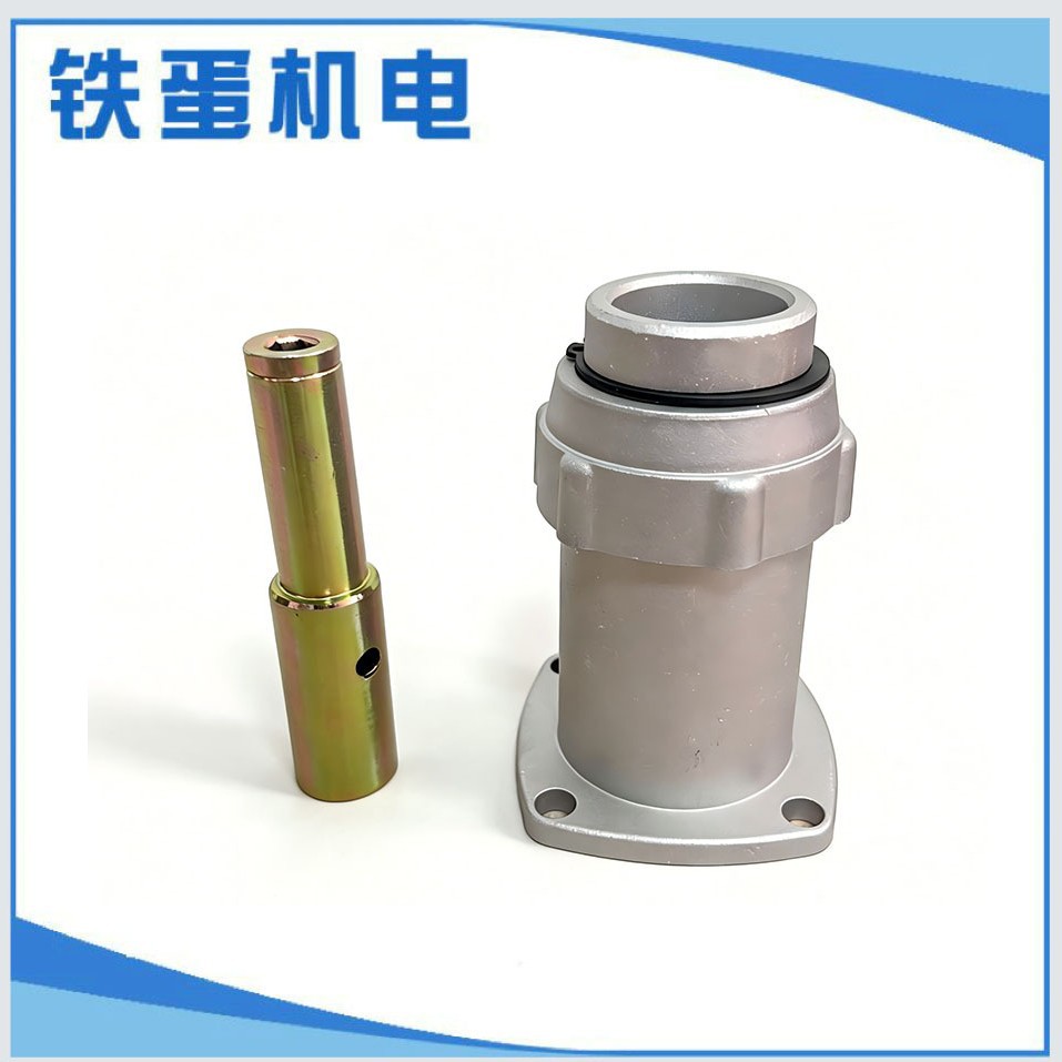 日式汽油机接口 抛丸款 铁蛋机电汽油机联接器和防逆套