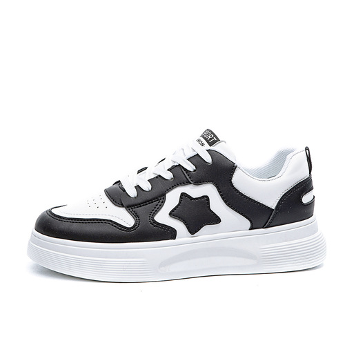 Niche design sneakers for women 2024 spring internet celebrity panda shoes students thick-soled casual sports shoes