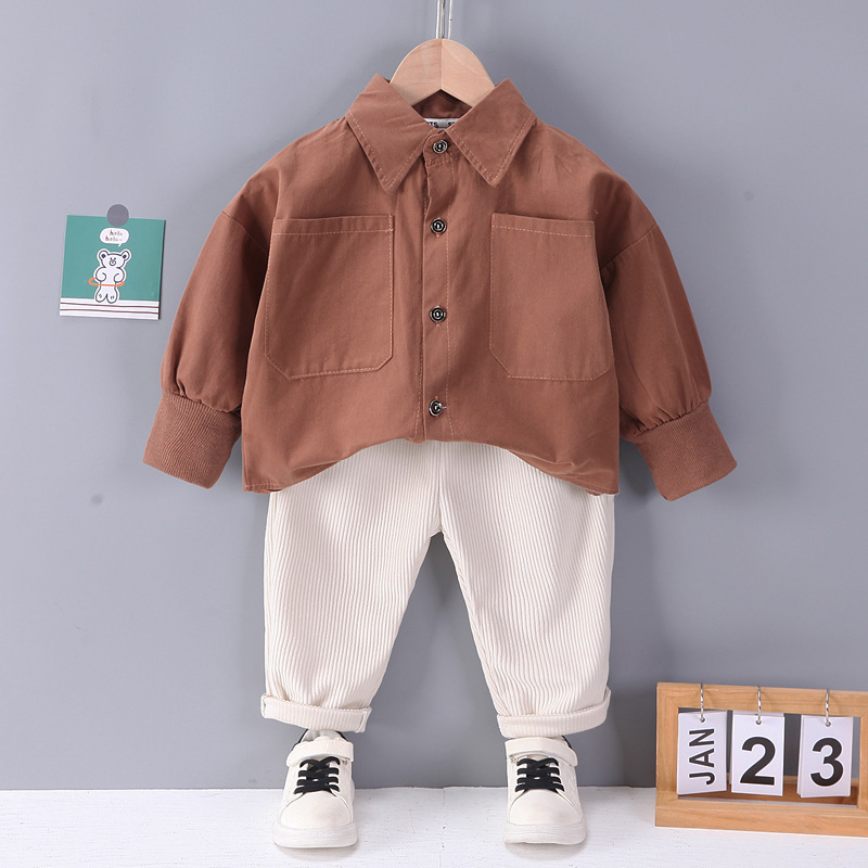 Children's solid color shirt
