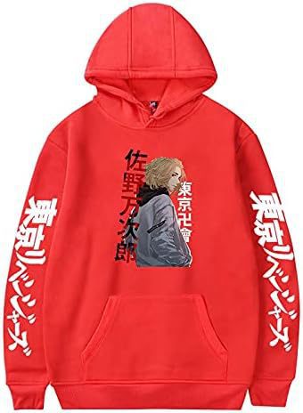 Unisex Anime Tokyo Hoodie Manjiro Sano Printing Long