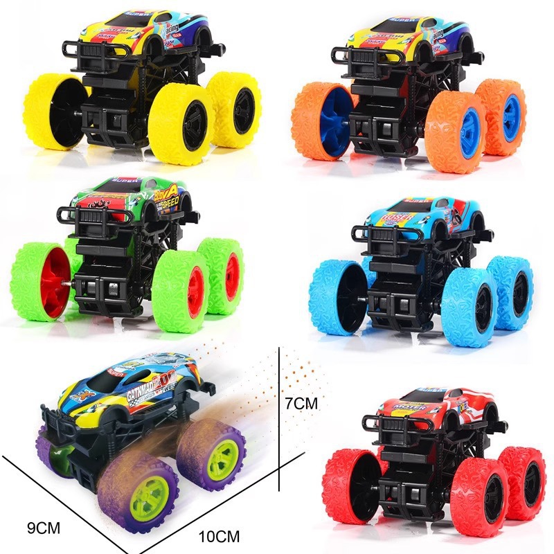 Vehículo todoterreno con tracción en las cuatro ruedas transfronterizo coche de juguete para niños doble inercia simulación de rotación de 360 grados Stunt car Stunt venta al por mayor