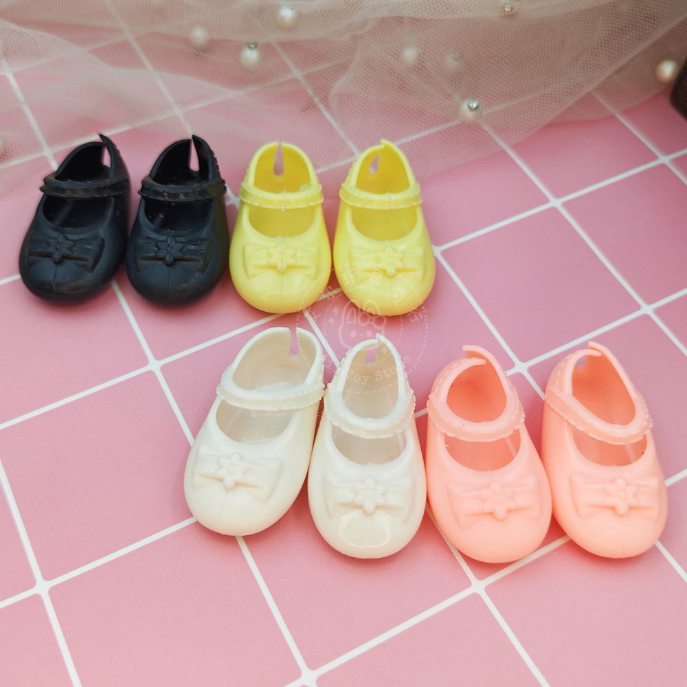 30cm Fat Boy Doll Shoes Soft Rubber Butterfly Flat Shoes 6 Points Bjd Lele Barbie Doll Dress up Flat Flower Shoes