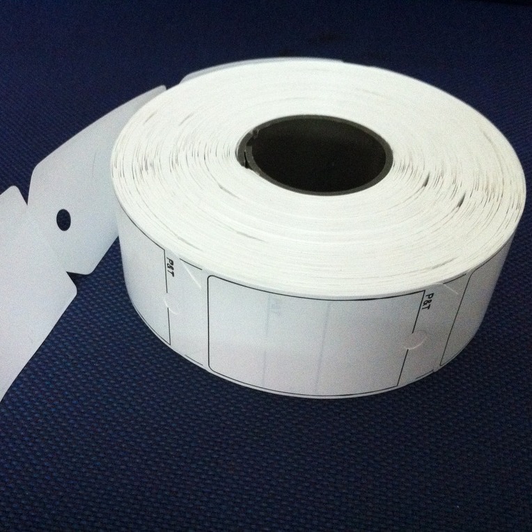 广西FASSON丙烯酸乳胶热敏PE纸旋转模切吊牌fasson水洗标签彩印厂