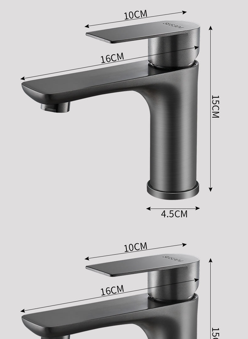 Stainless steel washbasin, faucet, washbasin, sink, hotel bathroom, washbasin, household hot and cold faucet undefined
