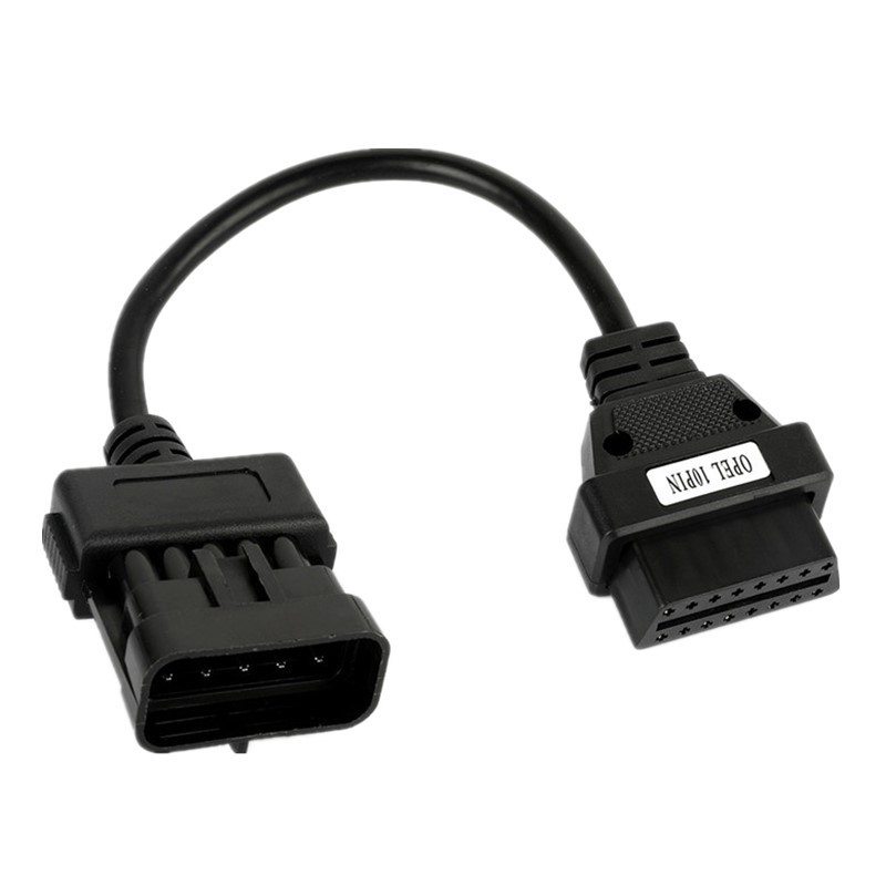 opel 10Pin to OBD2 16PIN Cable 适用于 欧宝小汽车线诊断转接线