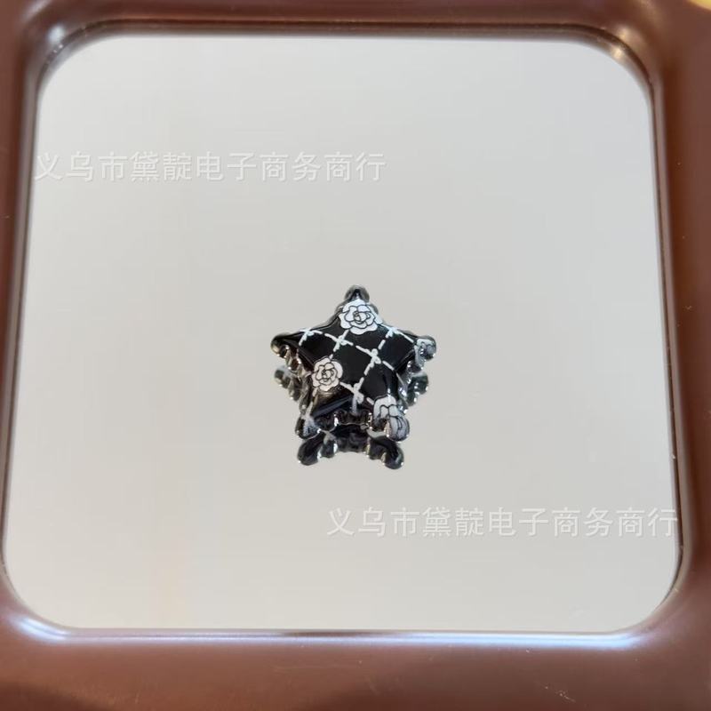 小香风玫瑰蝴蝶结爱心星星串珠 diy亚克力包挂手机链钥匙扣配件|undefined