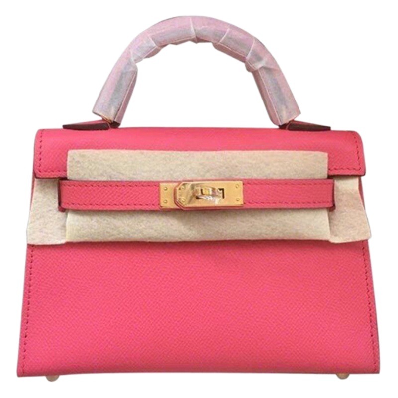Bolso Kelly mini de cuero genuino, nuevo 2025, para mujer, versátil, al por mayor