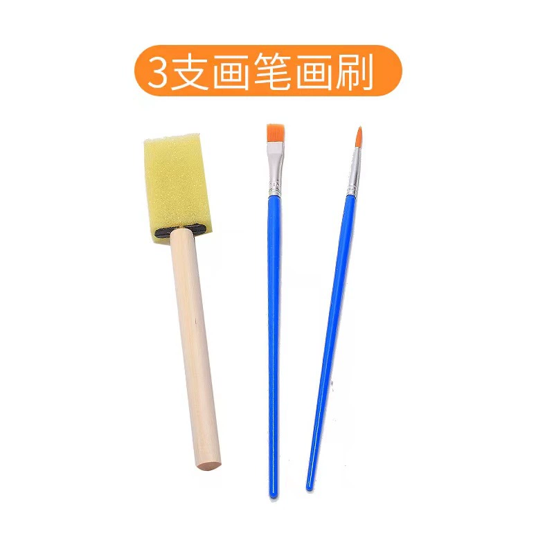 Детская кисть для граффити Нейлоновая кисть с плоской головкой Гуашь Акварельная кисть Кисть для макияжа Ручная роспись DIY Цифровая масляная кисть