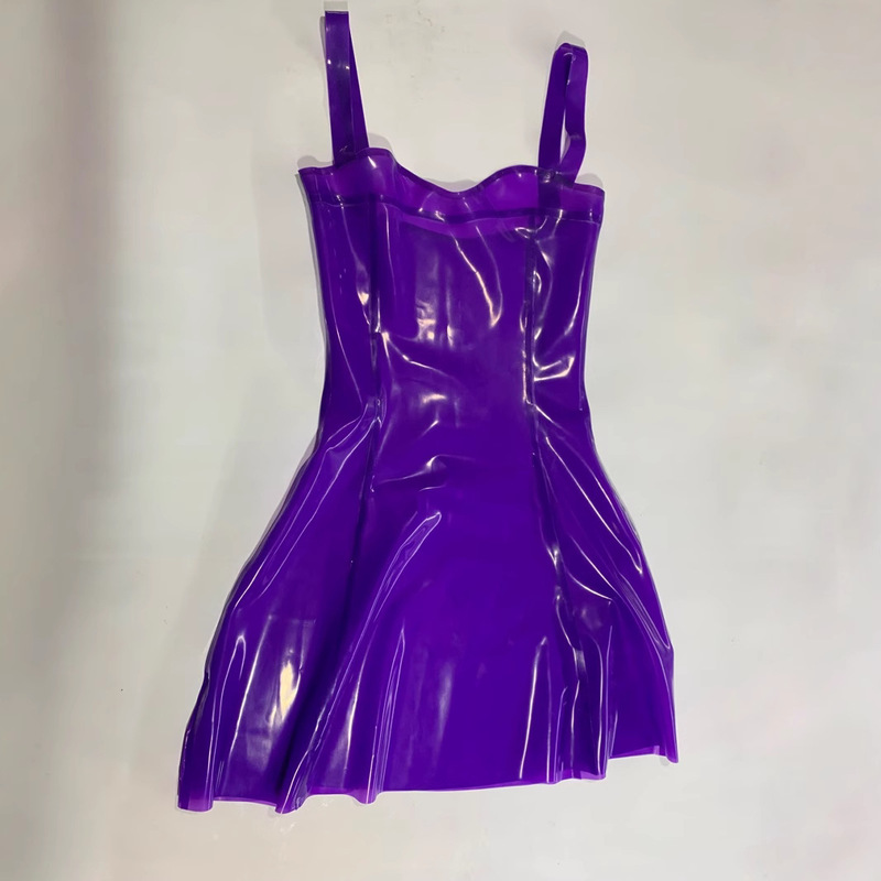 Malaysian Imported Latex Women's Latex Dress High-Quality Dress Sexy Body-Shaping Dress