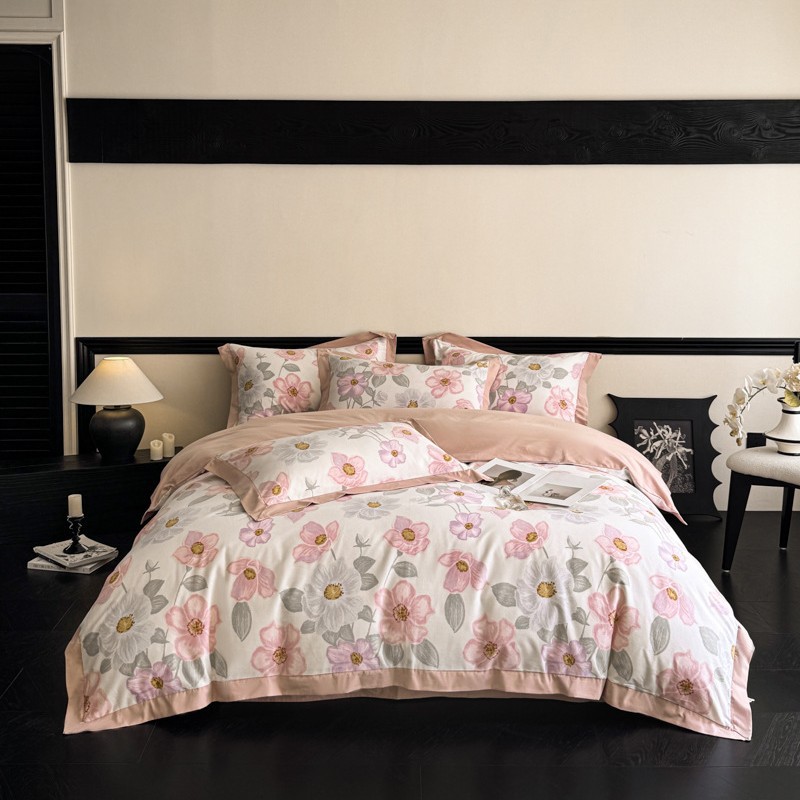 100% algodón molido, sábanas de cama de algodón