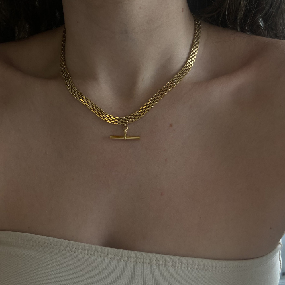 25g Weight Streetwear Geometric Titanium Steel Necklace