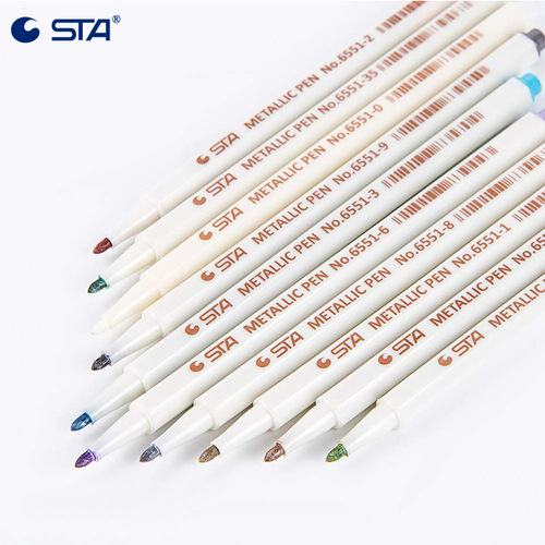 STA Sta 6551 Metal Acrylic Markers Water-based Paint Pens Student Dedicated DIY Photo Album Pen Dedicated Diary 