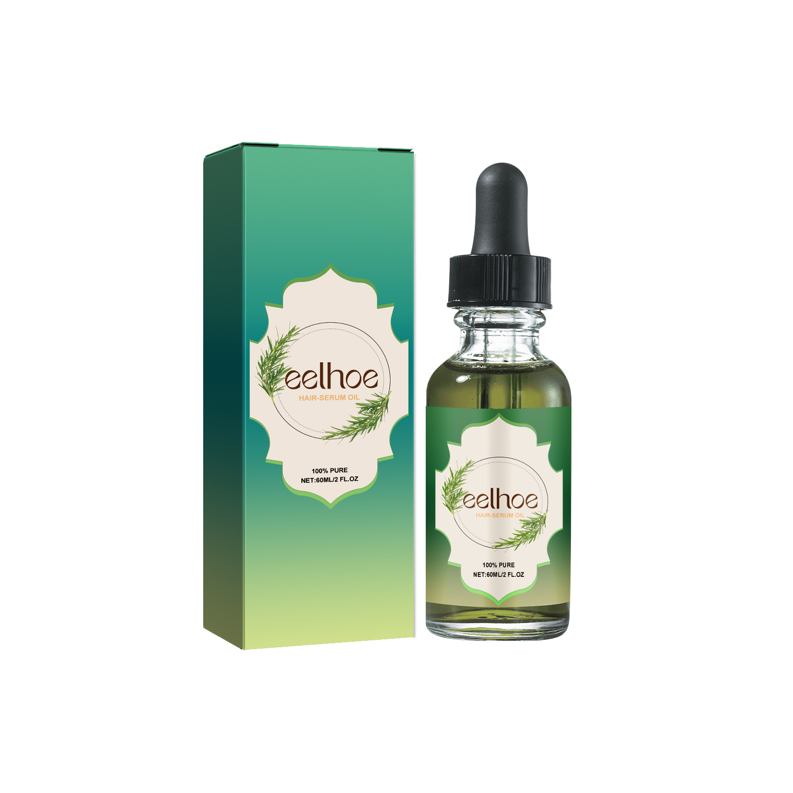 El aceite esencial para el cabello de romero EELHOE nutre el cuero cabelludo, previene la caída del cabello, espesa, hidrata y fortalece el aceite esencial para el cuidado del cabello._voghion.com